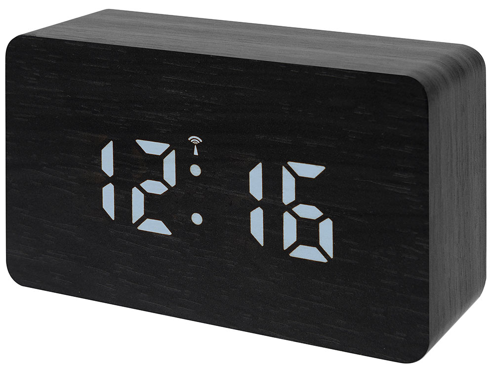 Часы настольные Bresser MyTime W Color LED, черные